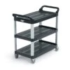 Vollrath® 97007 Black 40" Multi-Purpose Plastic Cart