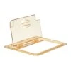 Cambro 20HPLN150 Amber Notched FlipLid For 1/2 Size Food Pan