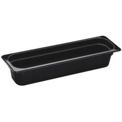 Cambro 24LPHP110 Black High Heat 1/2 Size Long X 4" Deep Food Pan