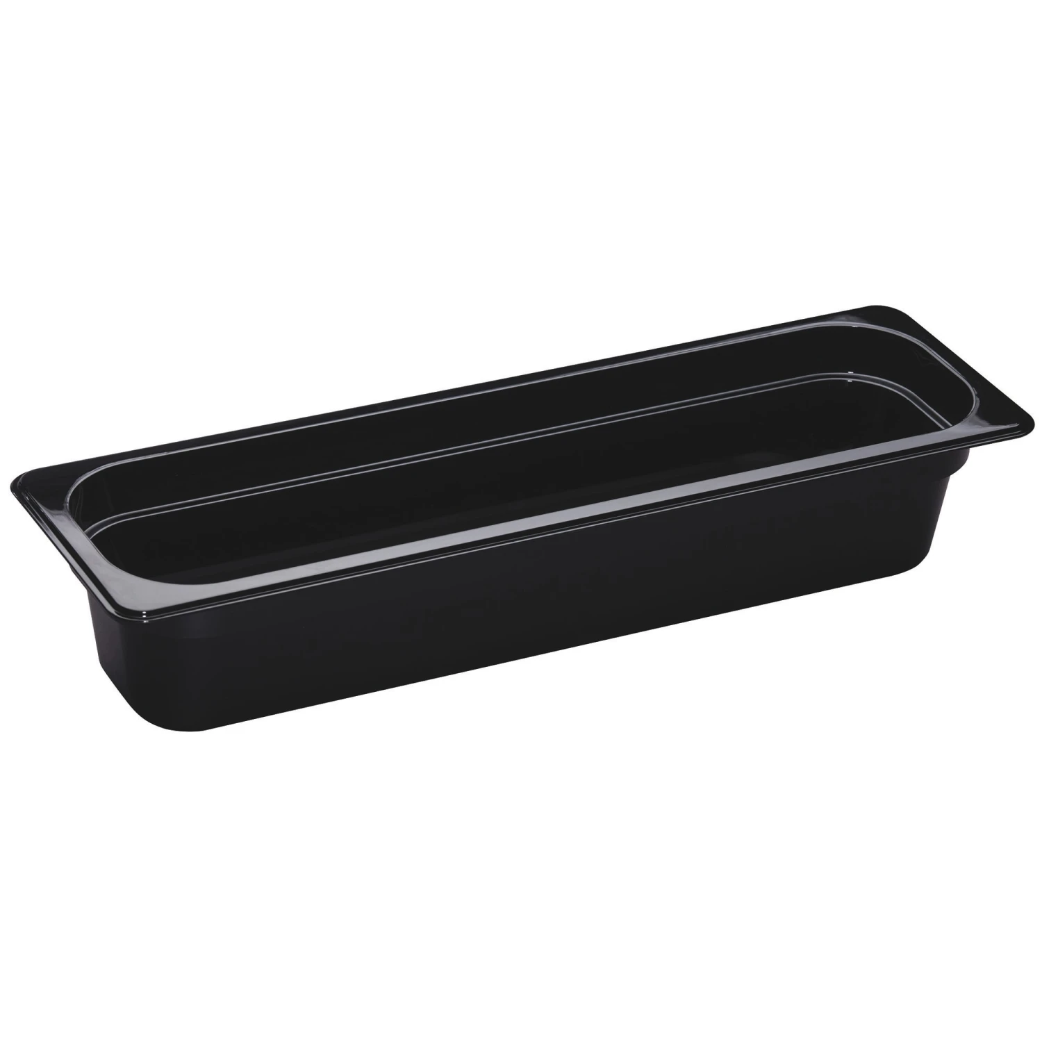 Cambro 24LPHP110 Black High Heat 1/2 Size Long X 4" Deep Food Pan 1 Cambro 24LPHP110 Black High Heat 1/2 Size Long X 4" Deep Food Pan
