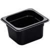 Cambro® 64HP110 Black High Heat 1/6 Size X 4" D Food Pan