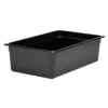Cambro 16CW110 Camwear Black Full Size 6" D Food Pan