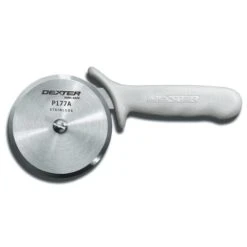 Dexter Russell P177A-PCP Sani-Safe White Handle 4" Pizza Cutter