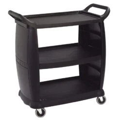 Carlisle CC203603 Black Bussing And Transport Cart