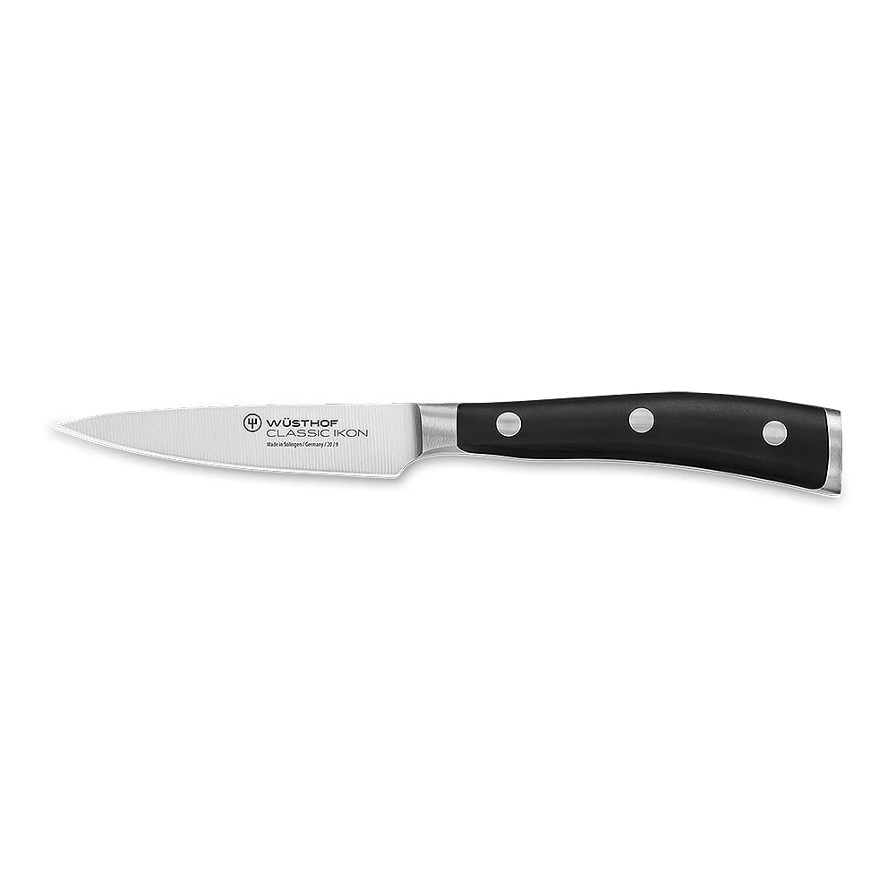 Wusthof 4086-7/09 Classic Ikon Carbon S/S 3-1/2" Paring Knife 1 Wusthof 4086-7/09 Classic Ikon Carbon S/S 3-1/2" Paring Knife