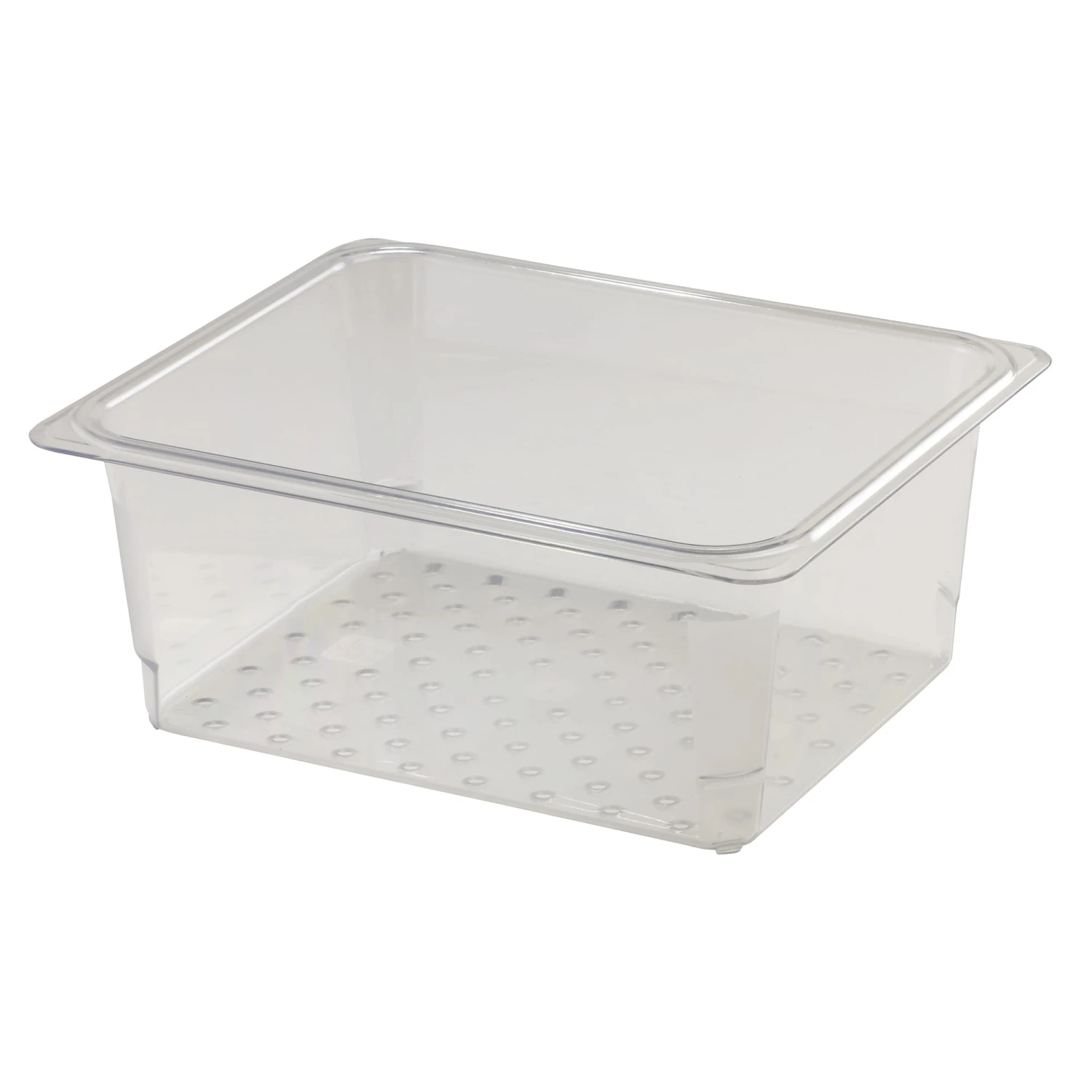 Cambro 25CLRCW135 Camwear Clear Colander For 5" D Half Size Food Pan 1 Cambro 25CLRCW135 Camwear Clear Colander For 5" D Half Size Food Pan