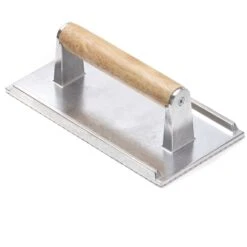 TableCraft 3004 Aluminum Steak Weight With Wood Handle