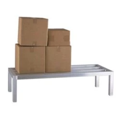 New Age 2054 Aluminum 3000 Lb. Capacity 1 Tier Square Bar Dunnage Rack