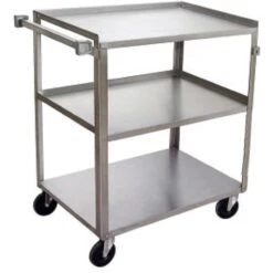 Channel Mfg. US1827-3 S/S Utility / Bussing Cart With 3 Shelves