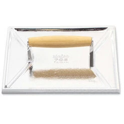 Browne Foodservice 708 Aluminum 11" Steak Weight With Wood Handle