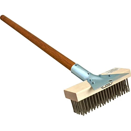 Malish Brush BK-4 S/S 27" Broiler / Grill Brush W/ Steel Scraper 1 Malish Brush BK-4 S/S 27" Broiler / Grill Brush W/ Steel Scraper