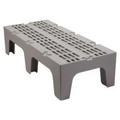 Cambro DRS480480 Sp. Gray 21" X 48" X 12" Slotted Top Dunnage Rack
