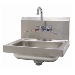 Advance Tabco 7-PS-68-1X S/S 10" X 14" X 5" Hand Sink W/ Wrist Handles