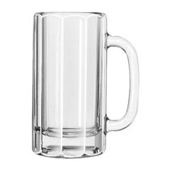 Libbey 5016 Clear 12 Ounce Paneled Mug - 12 / CS