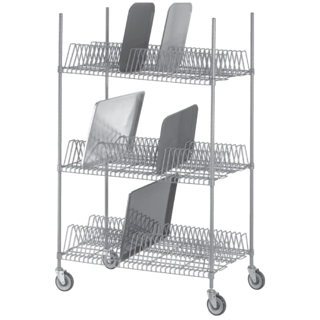 Channel Mfg. W3TD-3 Tray Drying Rack With 15 Slots Per Shelf 1 Channel Mfg. W3TD-3 Tray Drying Rack With 15 Slots Per Shelf