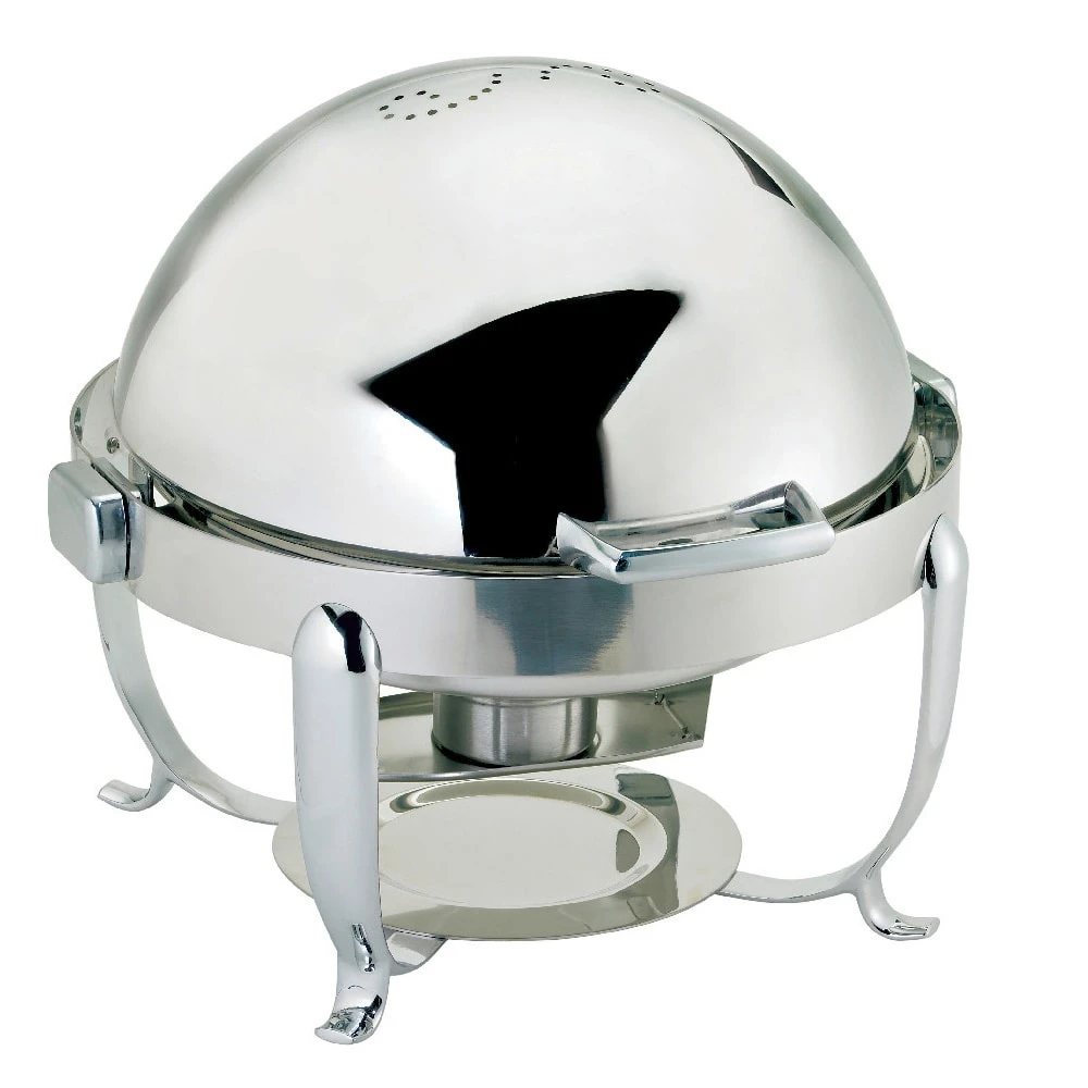Browne Foodservice 575171 Octave 7 Qt. Full-Size Round Chafer 1 Browne Foodservice 575171 Octave 7 Qt. Full-Size Round Chafer