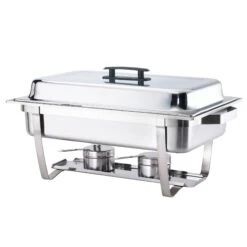 Browne Foodservice 575126 S/S Economy Rectangular 9 Qt. Chafer