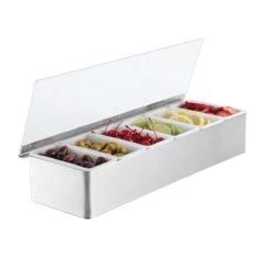 American Metalcraft CD6 S/S 6-Compartment Condiment Dispenser