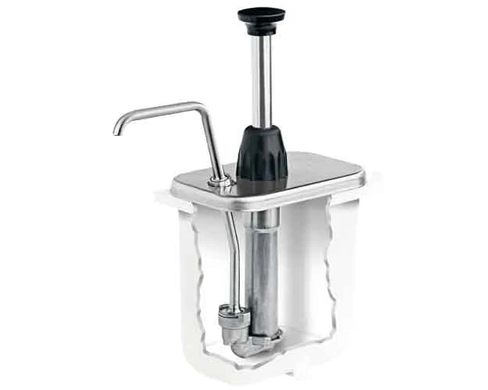 Server Products 87610 S/S 2 Oz. Thick Sauce Pump For 2 Qt Fountain Jar 1 Server Products 87610 S/S 2 Oz. Thick Sauce Pump For 2 Qt Fountain Jar