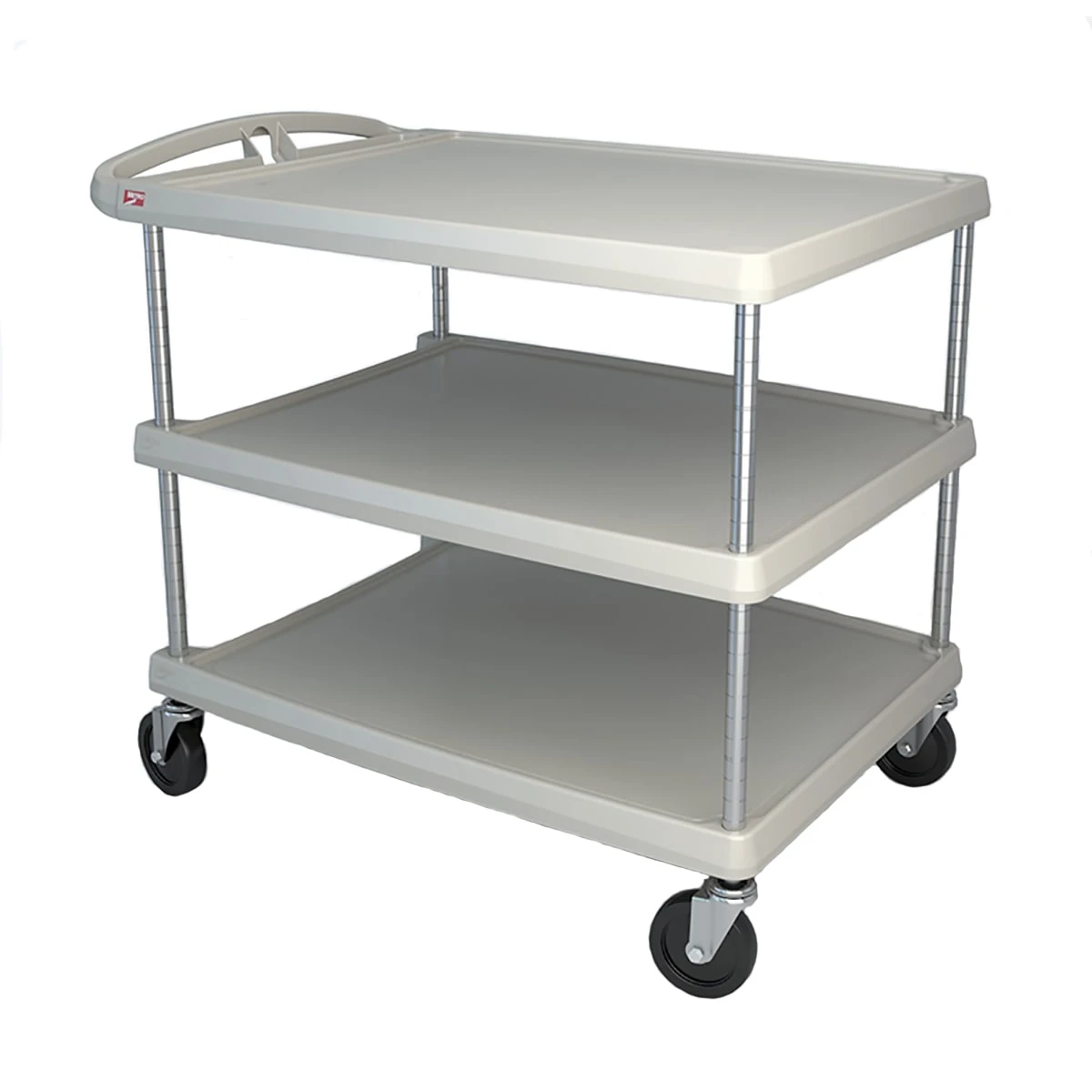 Metro MY2636-35G MyCart Gray 27-11/16 X 40-1/4" 3-Shelf Cart 1 Metro MY2636-35G MyCart Gray 27-11/16 X 40-1/4" 3-Shelf Cart