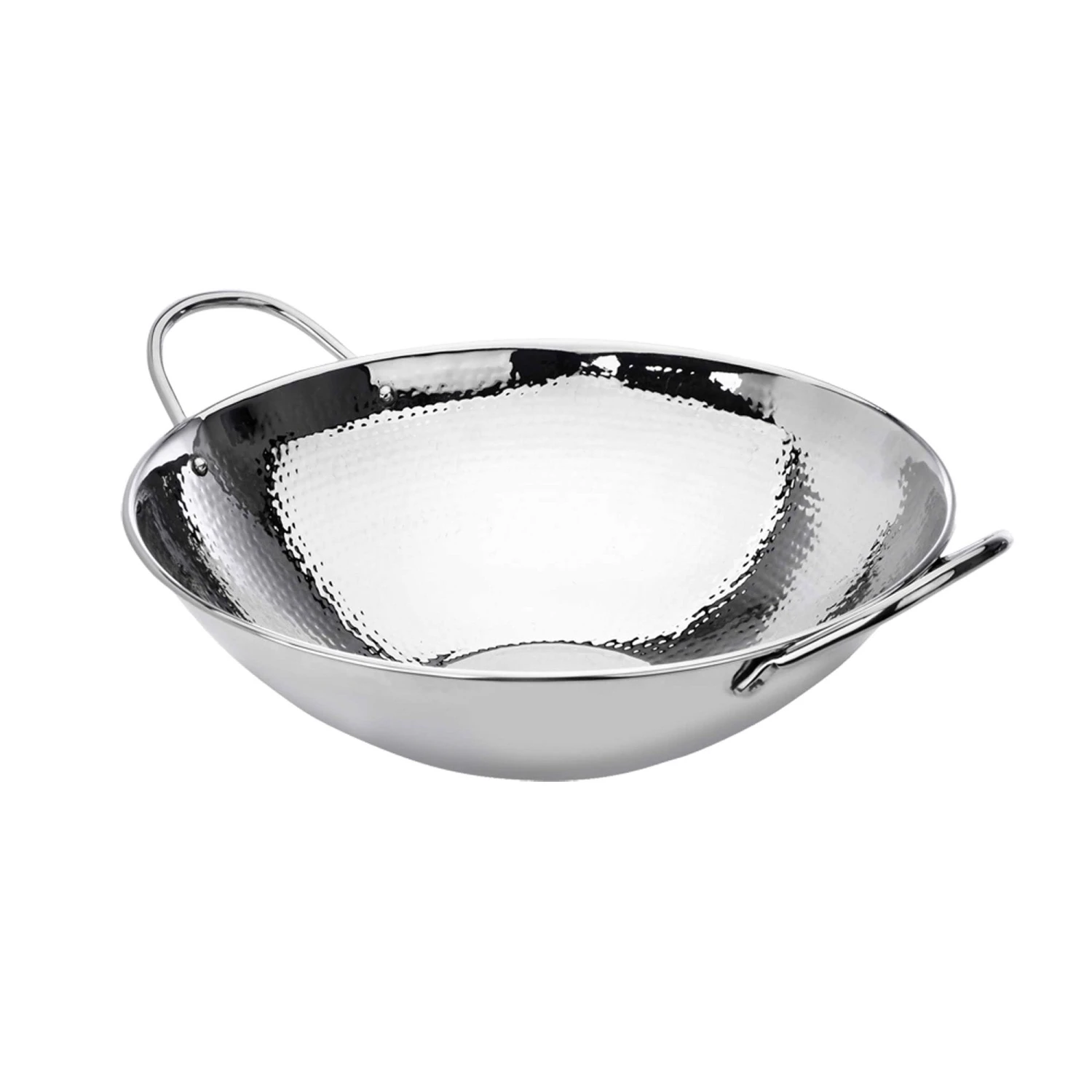 Eastern Tabletop 5702 Stainless Steel 5 Quart Hammered Wok 1 Eastern Tabletop 5702 Stainless Steel 5 Quart Hammered Wok
