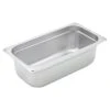 Winco SPJM-304 9 S/S 4" Third Size Food Pan