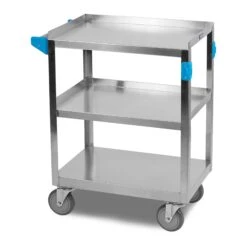 Carlisle UC3031524 S/S 300 Lb. Rolling Cart With 3 Shelves