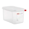 Araven 3028 Transparent 1/4 Size 4.5 Qt. Food Storage Box