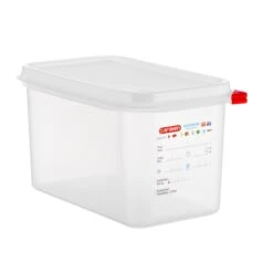 Araven 3028 Transparent 1/4 Size 4.5 Qt. Food Storage Box