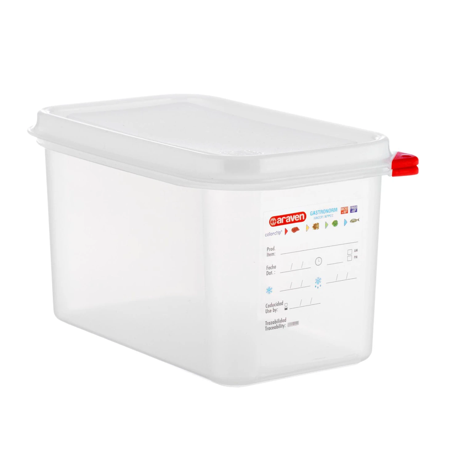 Araven 3028 Transparent 1/4 Size 4.5 Qt. Food Storage Box 1 Araven 3028 Transparent 1/4 Size 4.5 Qt. Food Storage Box