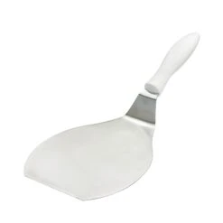 Browne Foodservice 574384 S/S 7.5 X 6.5 Pancake Turner W/ White Handle