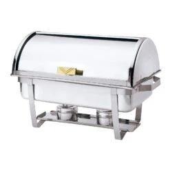 Browne Foodservice 575135 S/S Economy Round 9 Qt. Chafer