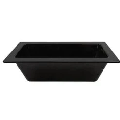 TableCraft CW4056BK Black 1/3 Size X 4" D Food Pan