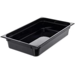Carlisle 10201B03 Black Full Size X 4" D Food Pan