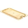 Carlisle 10477U13 Amber 1/3 Size Flat Slotted Lid