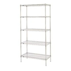 Metro 5N357BR Super Erecta Brite 48 X 18" X 74" Starter Shelving Unit