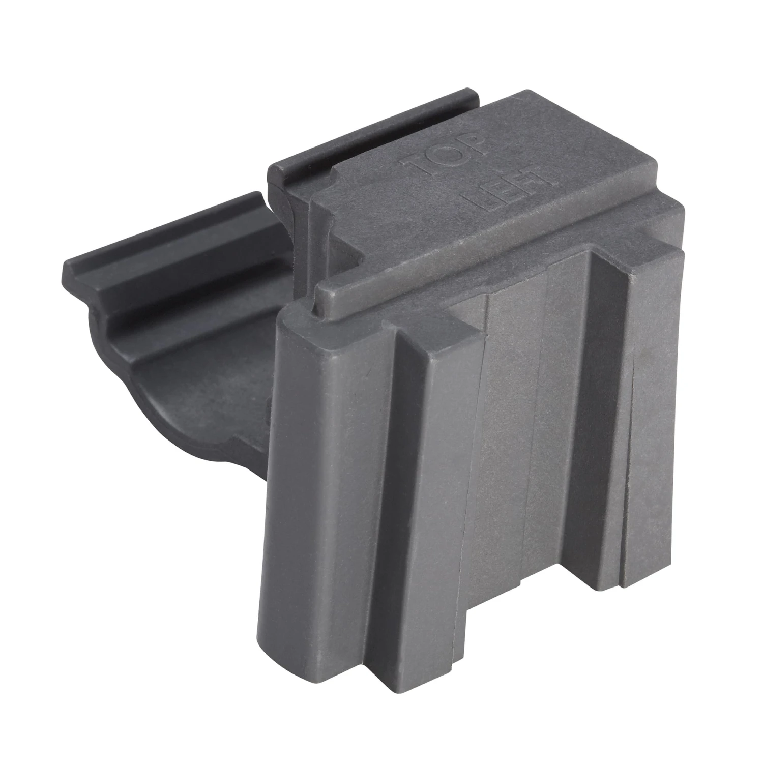 Cambro ECC10580 Graphite Camshelving Connector Corner - 10 / ST 1 Cambro ECC10580 Graphite Camshelving Connector Corner - 10 / ST