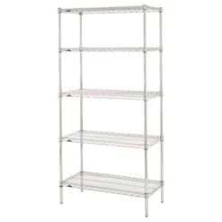 Metro 5N537BR Super Erecta Brite 36 X 24" X 74" Starter Shelving Unit