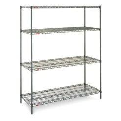 Metro N336K3 Super Erecta Brite 36" X 18" X 63" Starter Shelving Unit