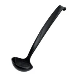 Tablemate LDL-BK 9"L Disposable Black 1 Ounce Ladle - 72 / CS