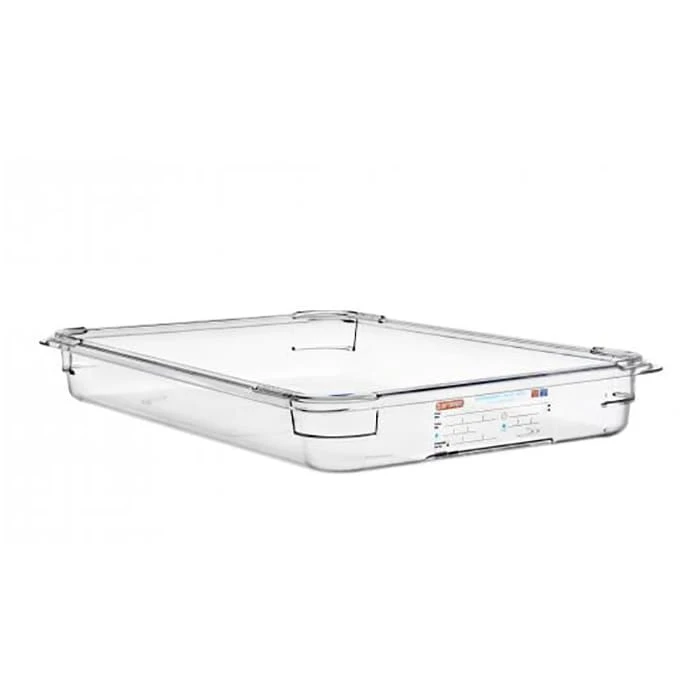 Araven 09826 Clear Full Size X 2.5"D Food Pan 1 Araven 09826 Clear Full Size X 2.5"D Food Pan