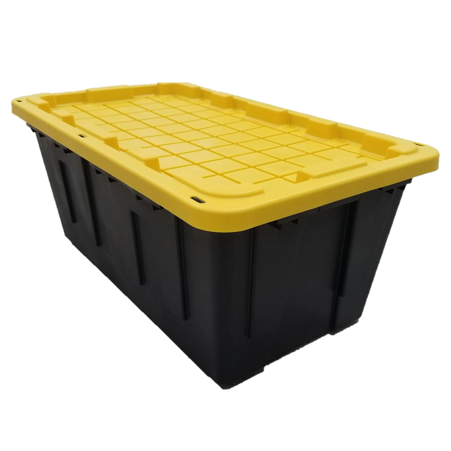 Centrex 40GTBXLTCB Tough Box Black 40 Gallon Tote With Yellow Lid 1 Centrex 40GTBXLTCB Tough Box Black 40 Gallon Tote With Yellow Lid