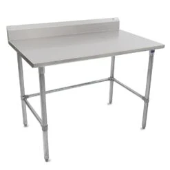 John Boos ST6R5-3030GBK-X S/S 30" X 30" Worktable With 5" Backsplash