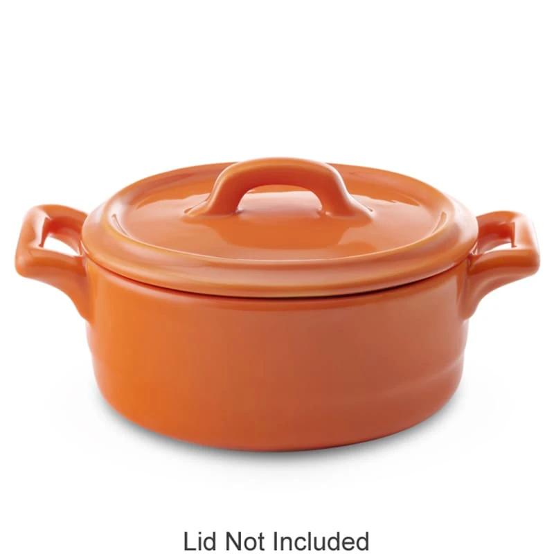 Bon Chef 1600004PORANGE 8-1/2 Ounce Cocotte Baker Base - 36 / CS 1 Bon Chef 1600004PORANGE 8-1/2 Ounce Cocotte Baker Base - 36 / CS