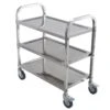 Winco SUC-30 S/S 3 Tier 37" X 19" X 37" Utility Cart Set