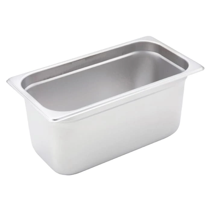WInco SPJM-306 S/S 6" Third Size Food Pan 1 WInco SPJM-306 S/S 6" Third Size Food Pan
