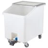 Cambro IBSD37148 White 37 Gallon Soak Tank With Slanted Top And Drain