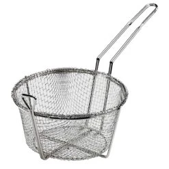 Browne Foodservice 79100 Nickel Plated Med Mesh 9-1/2" Fry Basket