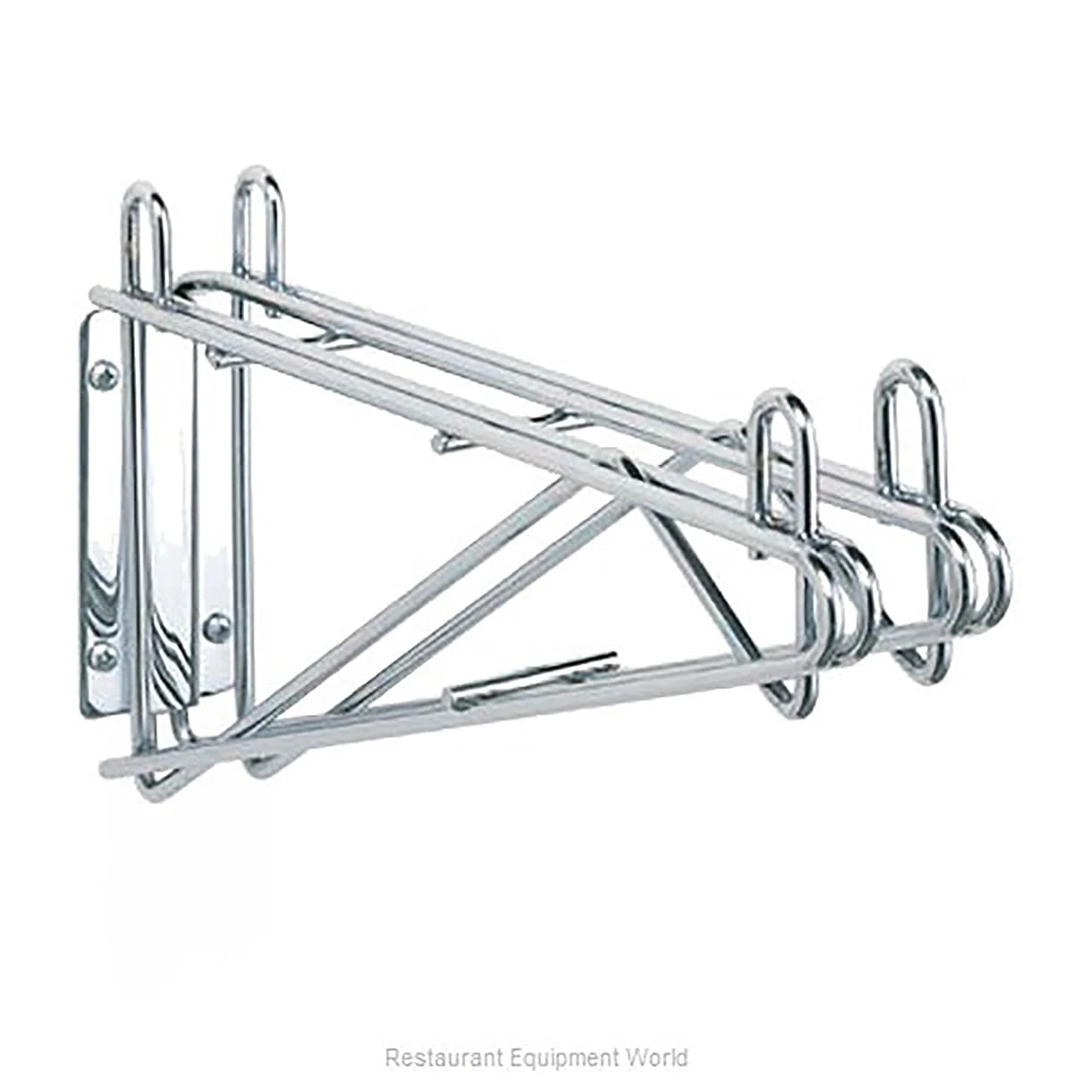 Olympic Storage J2WD18C Double Chrome 18" Wall Bracket 1 Olympic Storage J2WD18C Double Chrome 18" Wall Bracket