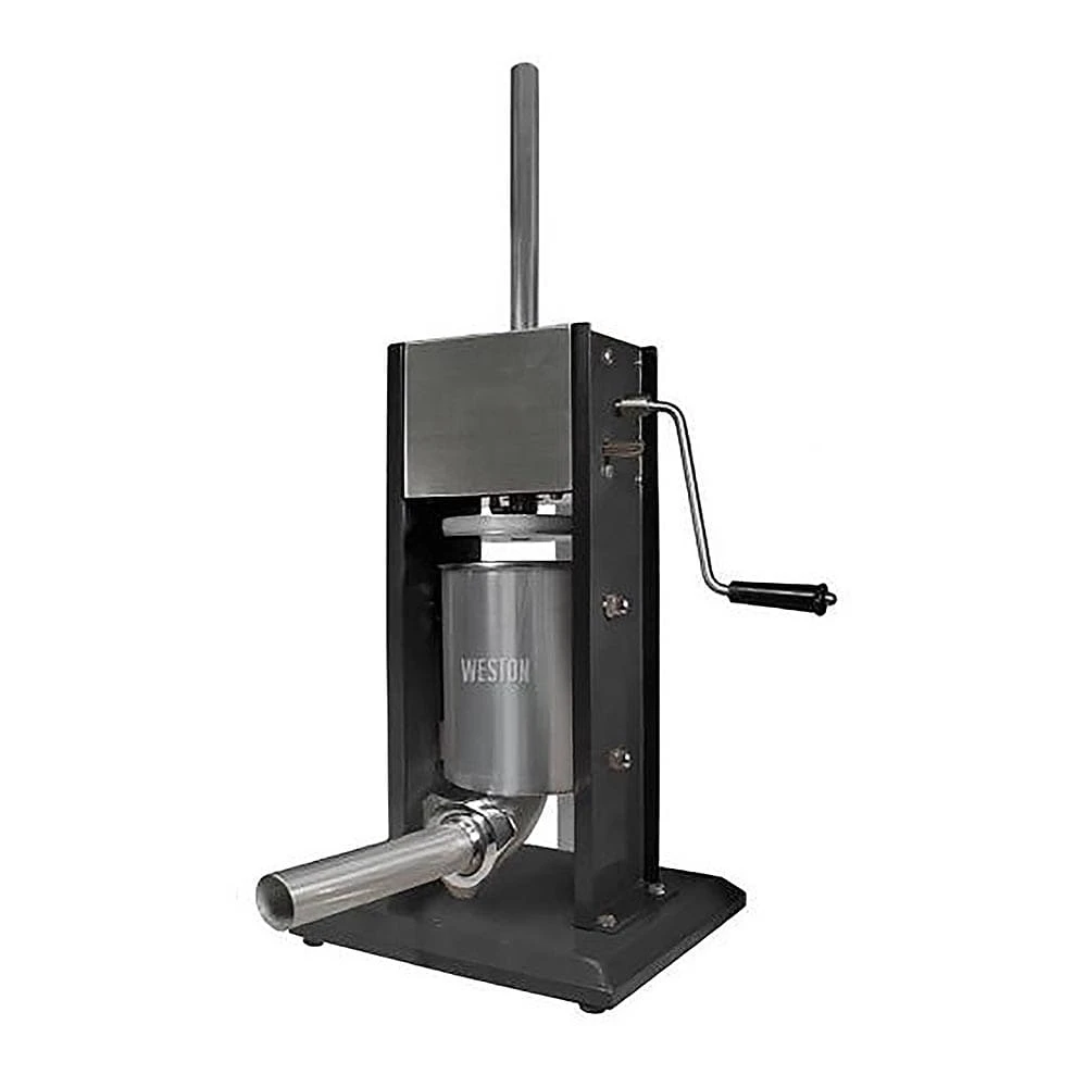 Weston 86-0701-W Manual Vertical 7 Lb Capacity Sausage Stuffer 1 Weston 86-0701-W Manual Vertical 7 Lb Capacity Sausage Stuffer